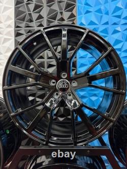 Nouvelles jantes en alliage Audi RS6 Vorsprung 20 pouces style noir brillant 5x112