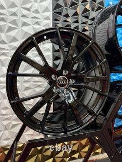 Nouvelles jantes en alliage Audi RS6 Vorsprung 20 pouces style noir brillant 5x112
