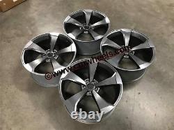 Roues en alliage 18 X4 2020 TTRS Style RS3 Couleur Gun Metal VW GOLF TIGUAN PASSAT