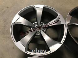Roues en alliage 18 X4 2020 TTRS Style RS3 Couleur Gun Metal VW GOLF TIGUAN PASSAT
