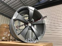 Roues en alliage 18 X4 2020 TTRS Style RS3 Couleur Gun Metal VW GOLF TIGUAN PASSAT