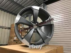 Roues en alliage 18 X4 2020 TTRS Style RS3 Couleur Gun Metal VW GOLF TIGUAN PASSAT