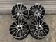 Roues En Alliage Amg De Style Turbine Arri&egrave;re &eacute;largi Mercedes 19 5x112 Noires Polies