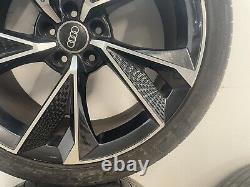 Roues en alliage Audi 20 pouces 5 branches en noir / Découpe en diamant style Rs6 255 / 40 / 20