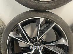 Roues en alliage Audi 20 pouces 5 branches en noir / Découpe en diamant style Rs6 255 / 40 / 20