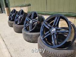 Roues en alliage BMW authentiques reconditionnées Style 208m 4x18 Noir brillant F20 F21 F22