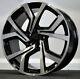 Roues En Alliage Black Mf X4 17 Clubsport Golf Style Pour Vw Golf Caddy Passat Jetta