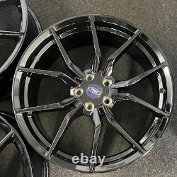 Roues en alliage Gloss Black style Ford RS 18 Ex Display pour Focus, Connect, Kuga et plus encore