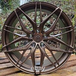 Roues en alliage Matt Bronze x4 19 RFX17 Style Bmw 3 4 5 6 Séries 8.5J/9.5J