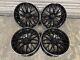 Roues En Alliage Mercedes C63s 19 Style 5x112 Décalées Avec Bord Poli Noir Mercedes