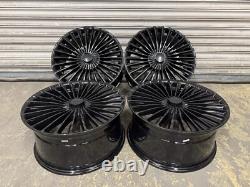 Roues en alliage Mercedes Maybach 20, arrière élargi 5x112, style Mercedes, noir brillant