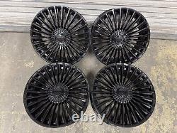 Roues en alliage Mercedes Maybach 20, arrière élargi 5x112, style Mercedes, noir brillant