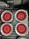 Roues En Alliage De Style Bbs De 18 Pouces 4 X 5x112 Polies Rouges à Profonde Jante 8.5j Et 9.5j