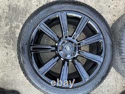 Roues en alliage noir 21 pouces et pneus Pirelli Style 9001 pour Range Rover Sport L494