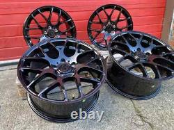 Roues en alliage noir DTM 18 x 4 style CSL concave pour BMW Série 3