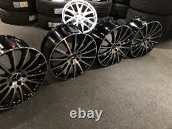 Roues en alliage noir et poli style turbine 18' Mercedes Ex Display A-Class B-Class CLA