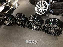 Roues en alliage noir et poli style turbine 18' Mercedes Ex Display A-Class B-Class CLA