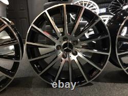 Roues en alliage noir et poli style turbine 18' Mercedes Ex Display A-Class B-Class CLA