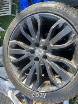 Roues en alliage noires brillantes de 21 pouces Style Discovery 1012 avec pneus 5/8mm pour Range Rover Sport