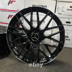 Roues en alliage style Mercedes AMG SL63 noires 22 pouces Ex Display 10J/11.5J GLE + Plus