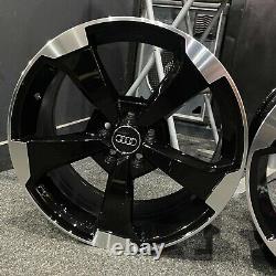 Roues en alliage style rotor 18 Audi RS3 Ex Display noires brillantes Audi A3 + plus