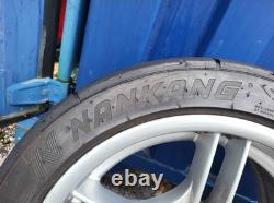 Style 66 Jantes en alliage BMW 17 pouces Pneus slick Nankang Ar1 pour journée sur circuit Z3 Z4