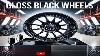 Transformation Éblouissante De Roues Avec Revêtement En Poudre Noir Brillant Pour Rangerover Maserati