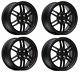 Ultralite F1 17 X 7.5j Et42 4x100 Matt Black Alloy Wheels Rpf1 Style Jr7 Y3173