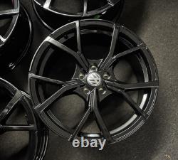 Vente d'exposition 17 VW Polo Estoril Style Jantes en alliage noires Polo GTI GTD Beetle +