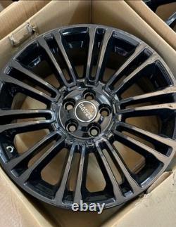 Véritables jantes alliage Range Rover Evoque 4x 19 style 5 noir brillant