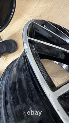 Véritables jantes en alliage noires de style turbine de 19 pouces pour la plupart des MERCEDES