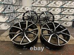 X4 18 Jantes en alliage de style Adelaide pour VW Golf R, Golf GTD, GTI, Caddy, Passat, Audi