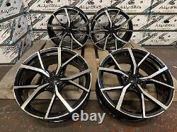 X4 18 Jantes en alliage de style Adelaide pour VW Golf R, Golf GTD, GTI, Caddy, Passat, Audi