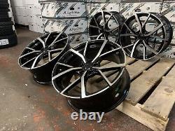X4 18 Jantes en alliage de style Adelaide pour VW Golf R, Golf GTD, GTI, Caddy, Passat, Audi