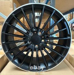 X4 18 Premium Mercedes Jantes en Alliage Style 332 A C CLA GLA Vito Noir 8J Et45 C