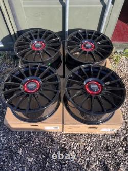 X4 Jantes en Alliage 18 OZ 2 Style VW Golf Caddy Audi A3 TT Noires 5x112